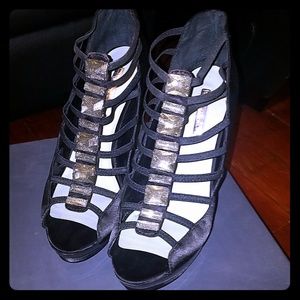 Jeweled Platform Heels